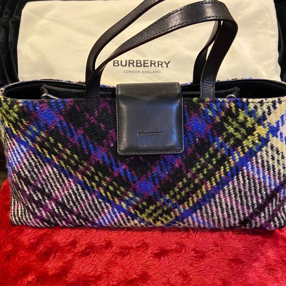 Burberry Multicolor Plaid Handbag